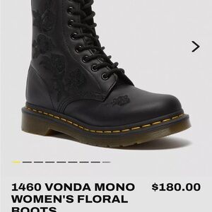 Dr Martens 1460 VONDA MONO WOMEN'S FLORAL BOOTS